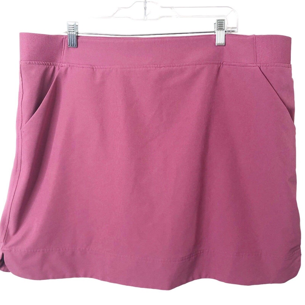 32 Degrees Cool Women's Pink Athletic Tennis Pickleball Skort w/Pockets Size XXL